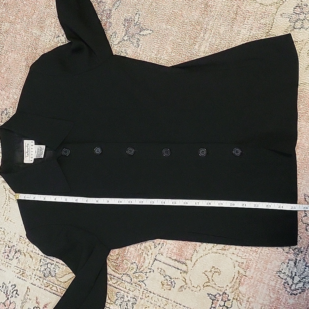 Talbots Petites Black Button Down Wrinkle Resista… - image 8